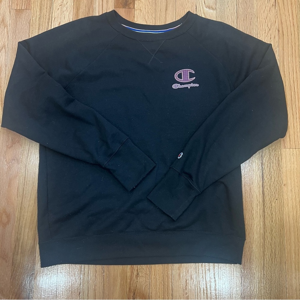 Champion Men's Black Crewneck Sweater